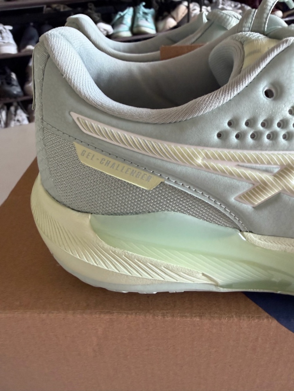 Asics Women's Light Mint Green Running Shoes - Picture 7 of 8